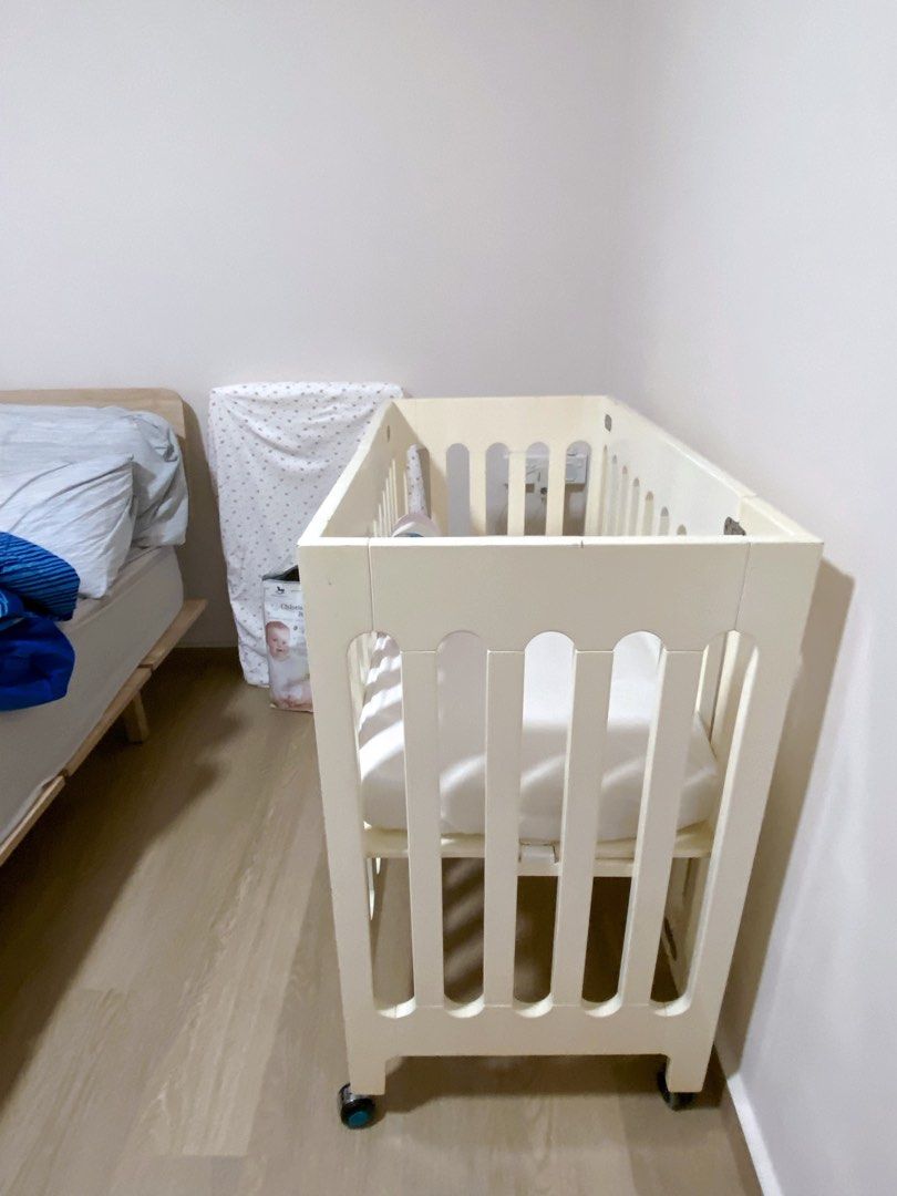 Bloom Mini Cot with Wheels, Babies & Kids, Baby Nursery & Kids