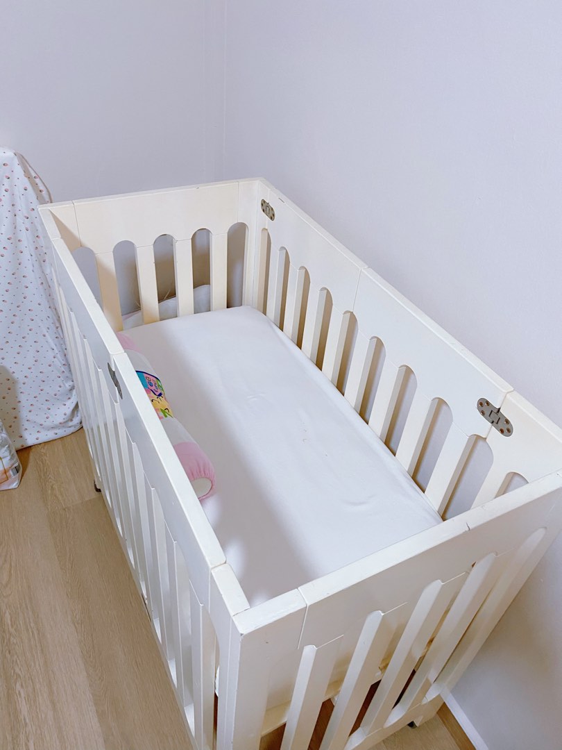 Bloom Mini Cot with Wheels, Babies & Kids, Baby Nursery & Kids