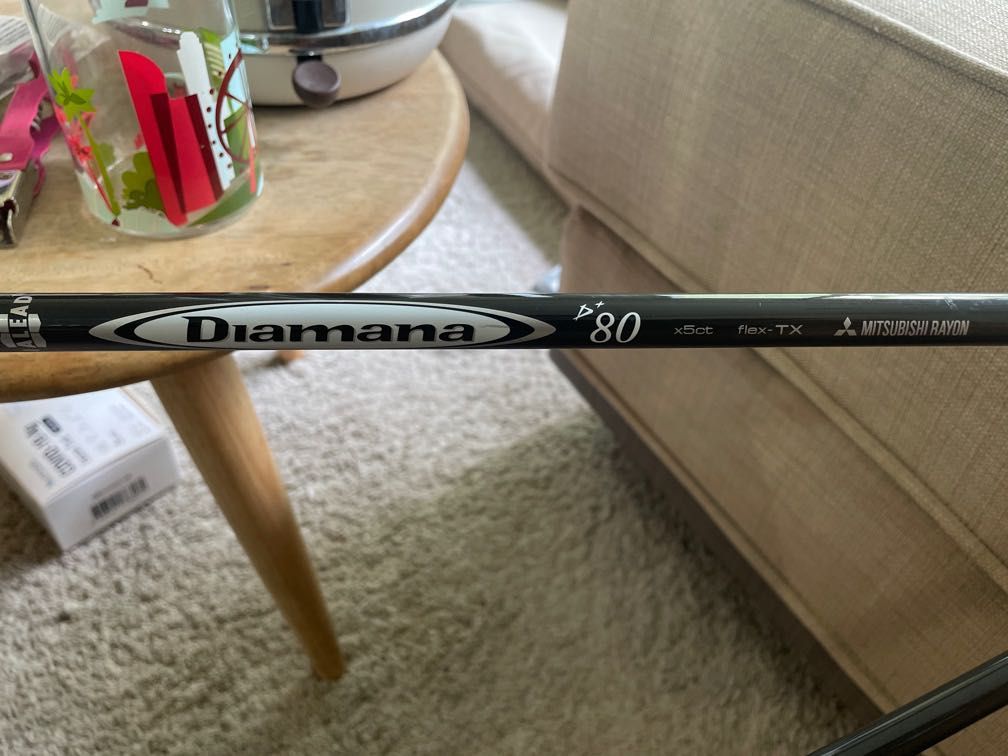 Used Mitsubishi Rayon Diamana BF80 80g TX-Stiff Graphite Wood Shaft .335 Tip