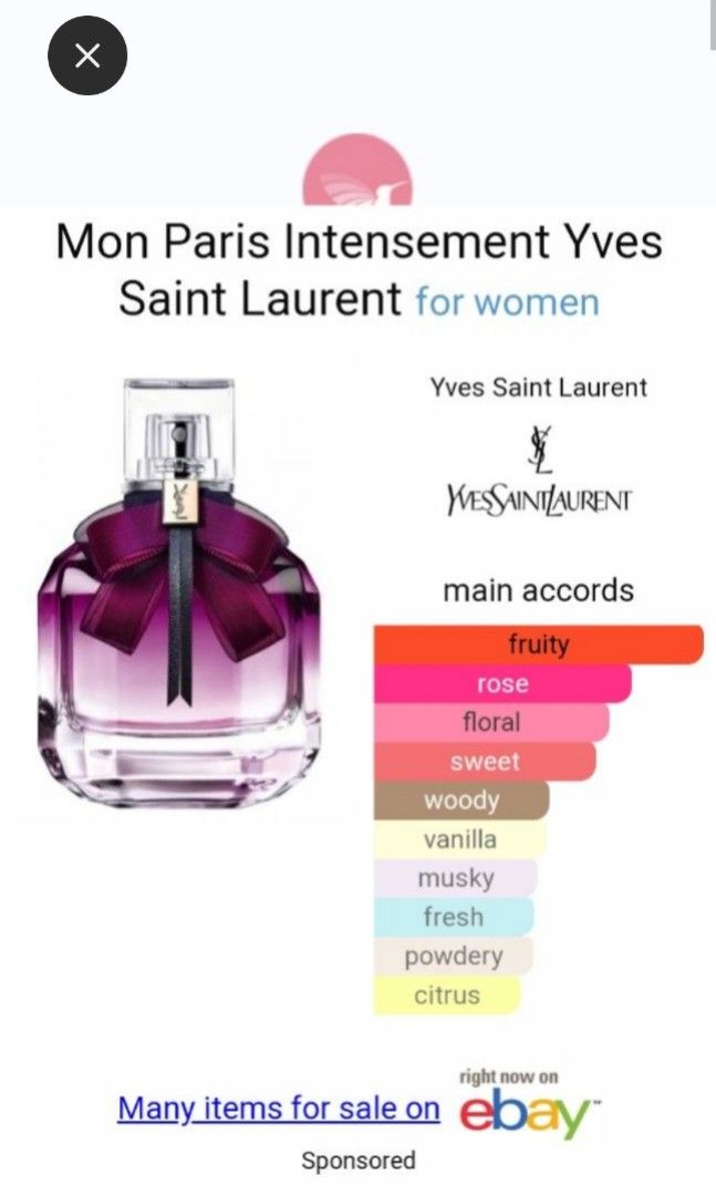 ysl mon paris intensement travel size