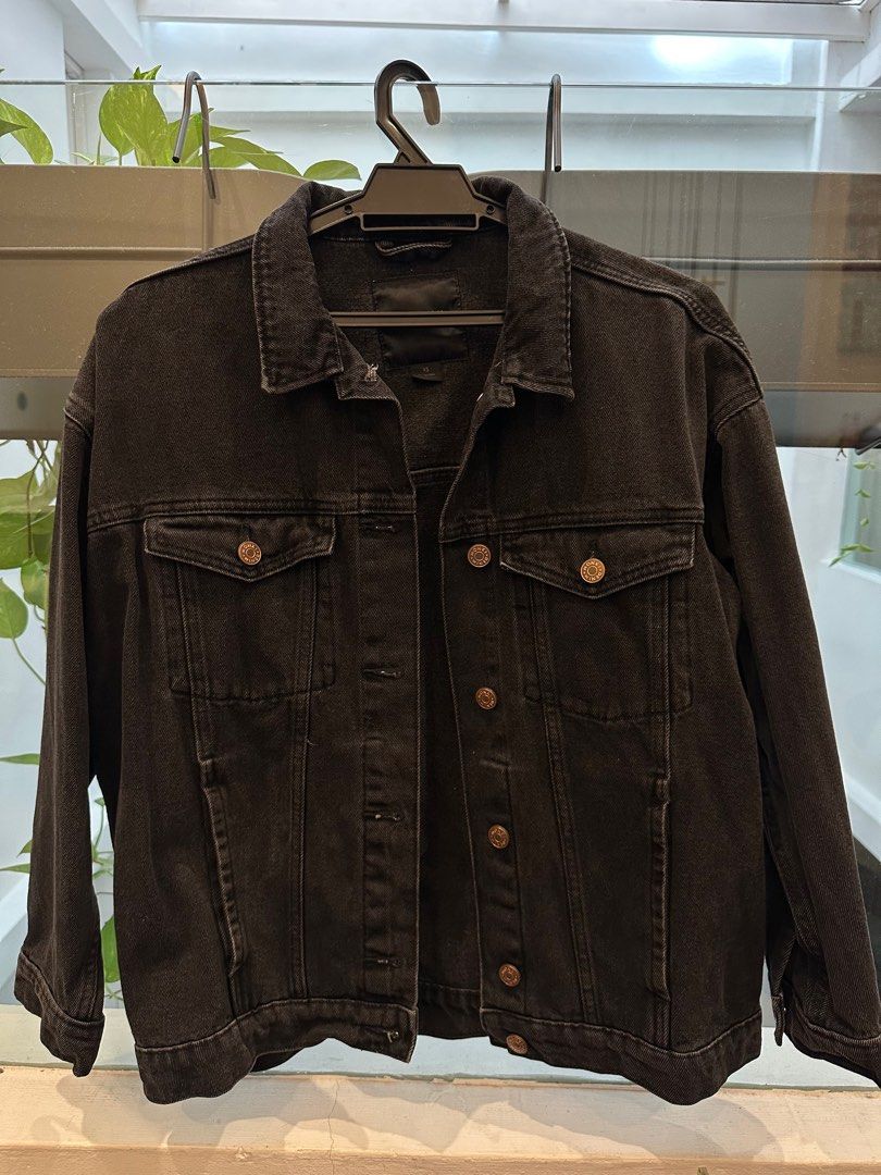 Monki black hot sale denim jacket