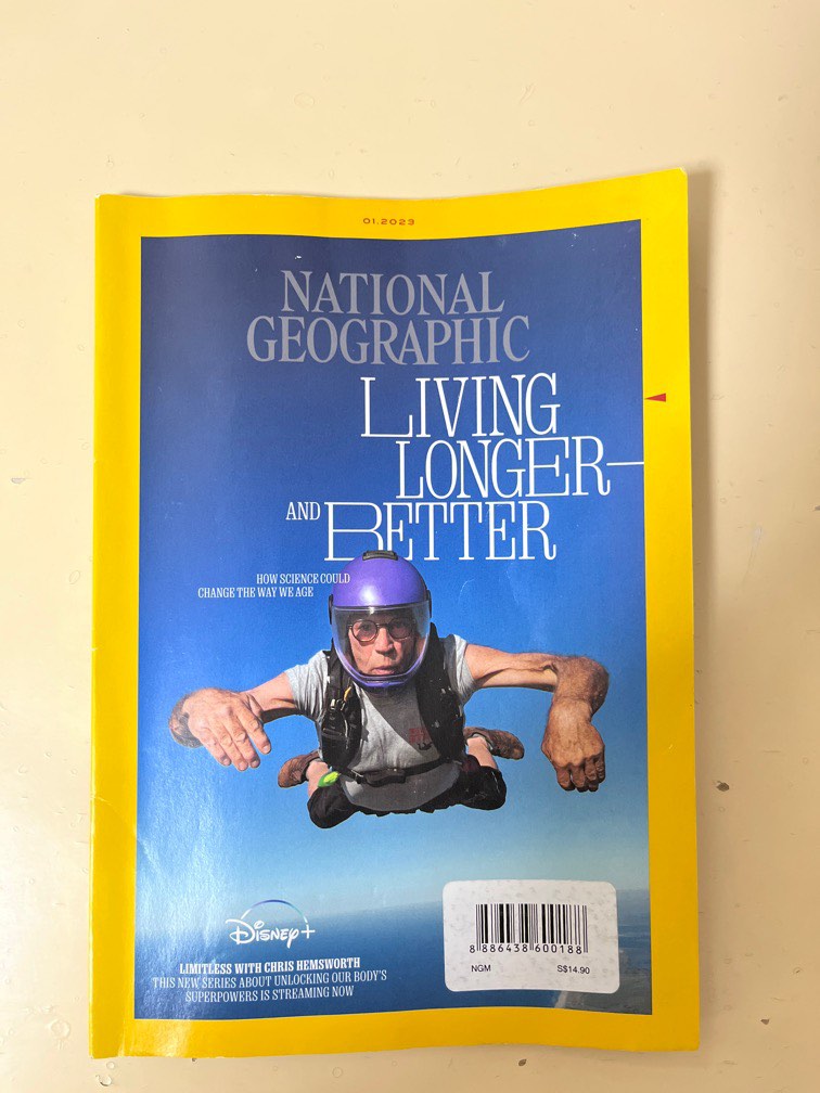 National Geographic January 2023 lifestyle magazine Living longer and