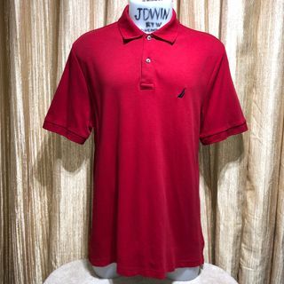 NAUTICA MEN’S POLO SHIRTS RED (Please view all photos and read description)