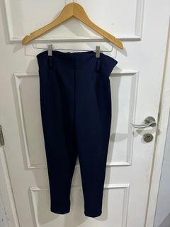 Navy Scuba Culotte Pants