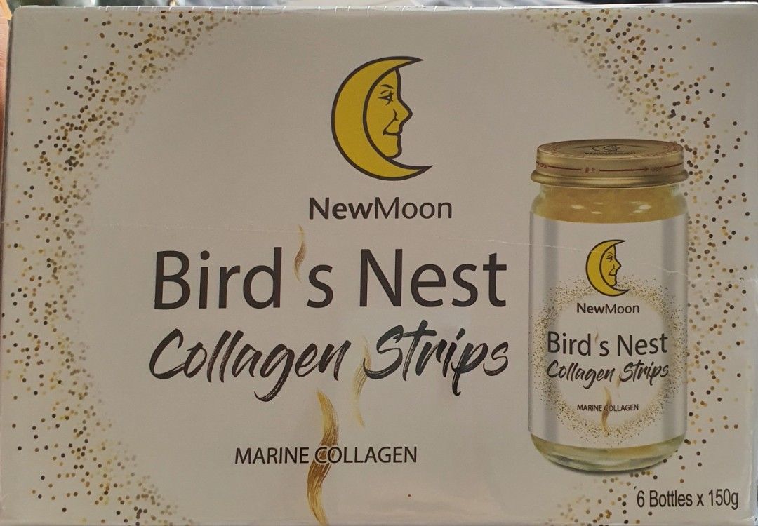 Newmoon bird's nest collagen strip, Health & Nutrition, Health