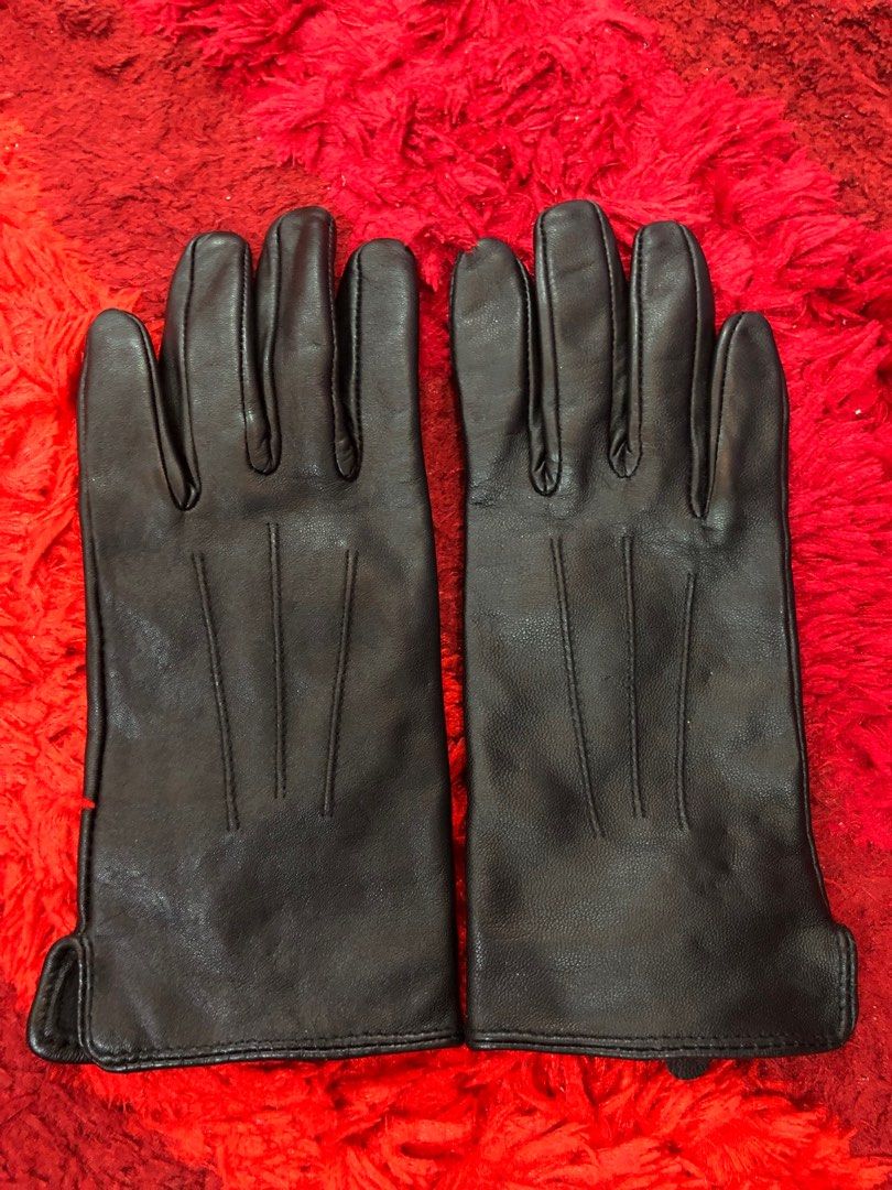 Next Black Leather Gloves
