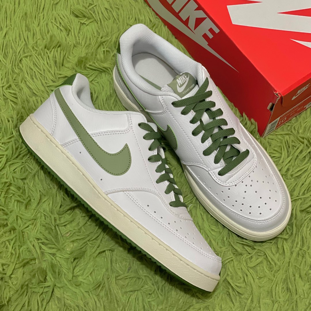Nike Court Vision Green Treeline Sail ☕️ Men s Fashion Footwear
