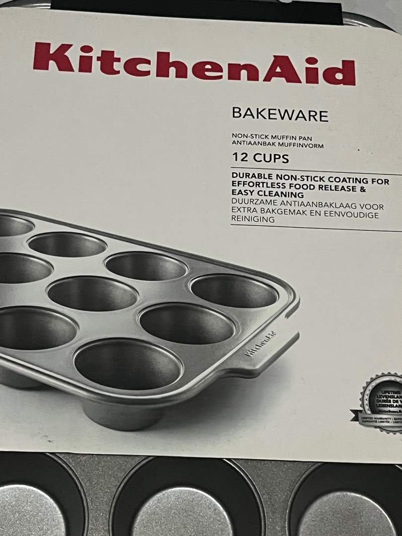 Kitchenaid Muffin Pan, Non Stick, 12 Cup