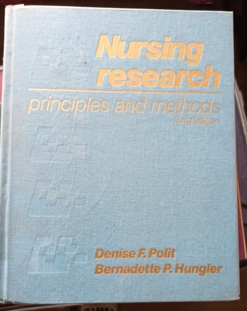 Nursing Research Principles and Methods 3rd edition (Category: Textbooks) located in Baguio. Submitted by arkay_13 (Listing ID 1222021293, Image 1). Description: PM FOR MORE DETAILS 📌 NO RETURN/NO EXCHANGE 📌 NO COD/ NO COP 📌 NEED DOWN PAYMENT FOR RESERVATION 📌 FIRST TO PAY WILL GET THE ITEM 📌 PRICE+SF 📌NEGOTIABLE WAG LANG BARAT.