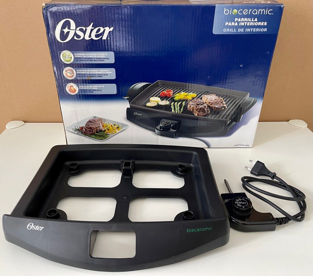 OSTER Bioceramic Indoor Electric Grill, TV & Home Appliances, Kitchen