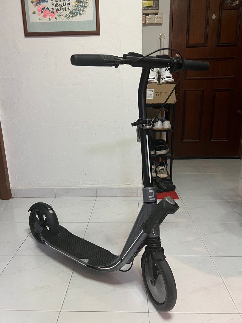 Oxelo Adult Kick Scooter Commute 900 Grey, Sports Equipment, Sports