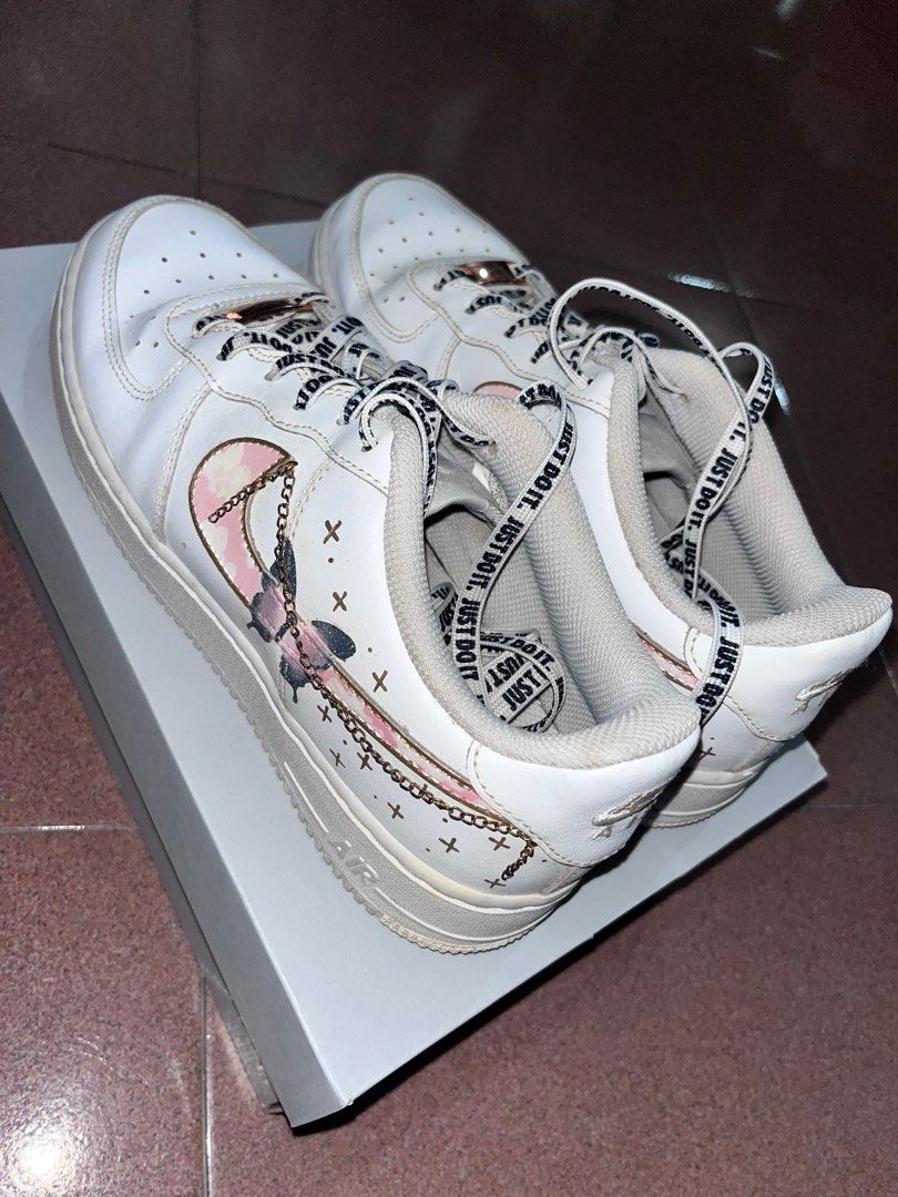 Nike air force 1 new arrivals just do it pink