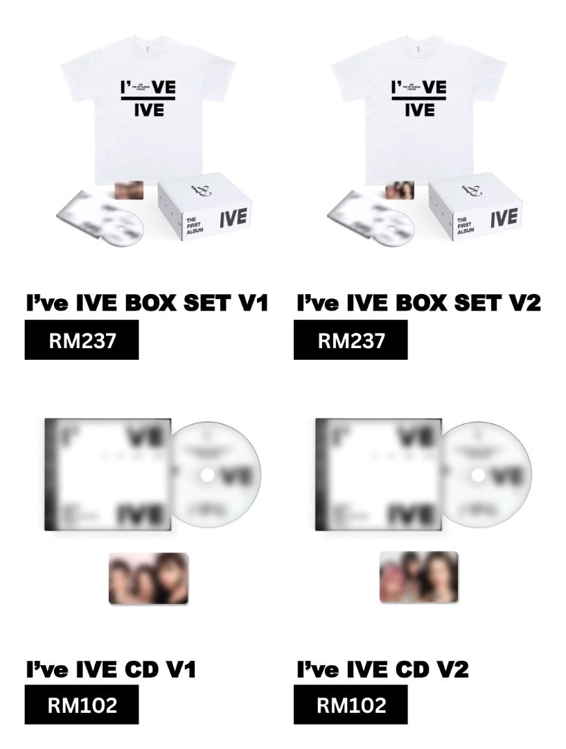 [PO] IVE OFFICIAL US EXCLUSIVE “I’ve IVE” BOX SET & CD