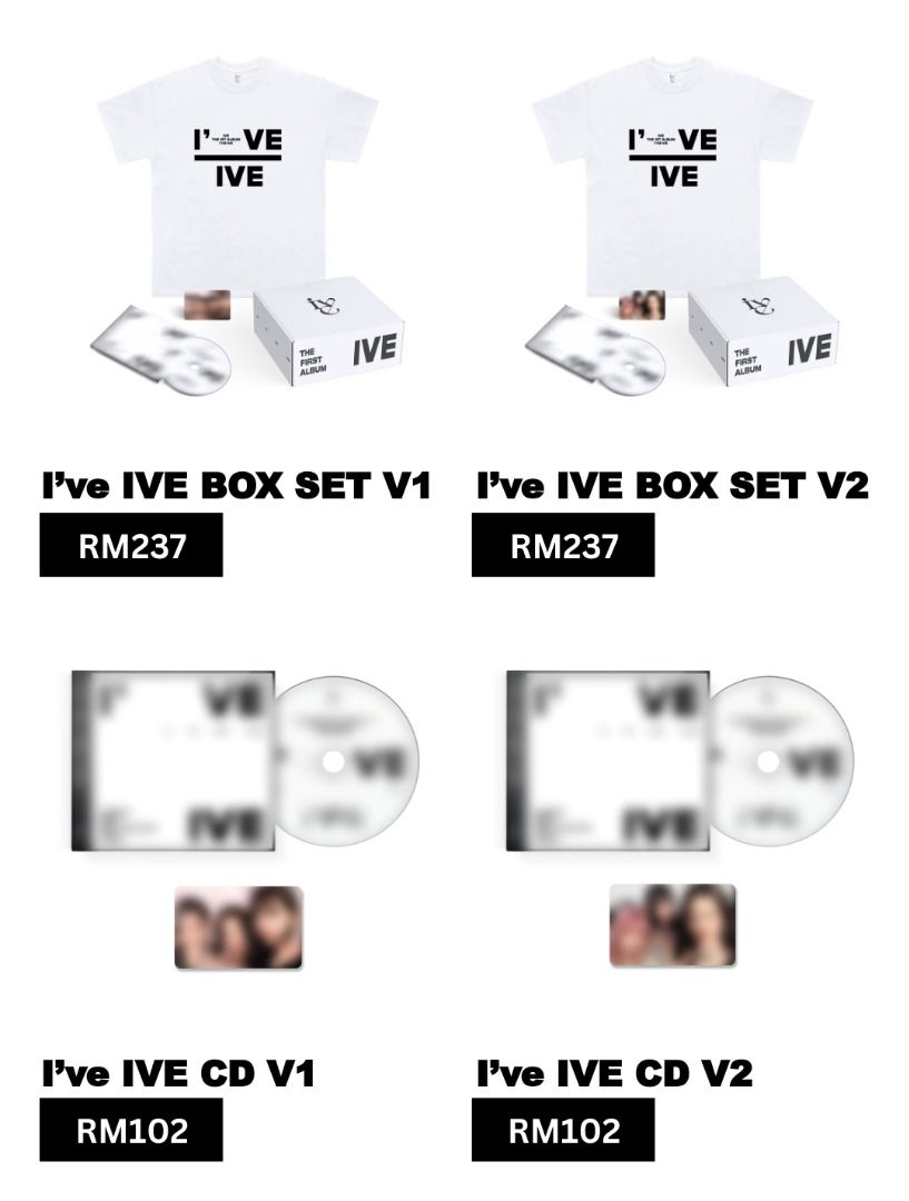 IVE BOX SET V1 US限定 新品未開封 Amazon.co.jp: IVE BOX SET v1 US Limited Edition T-shirt M