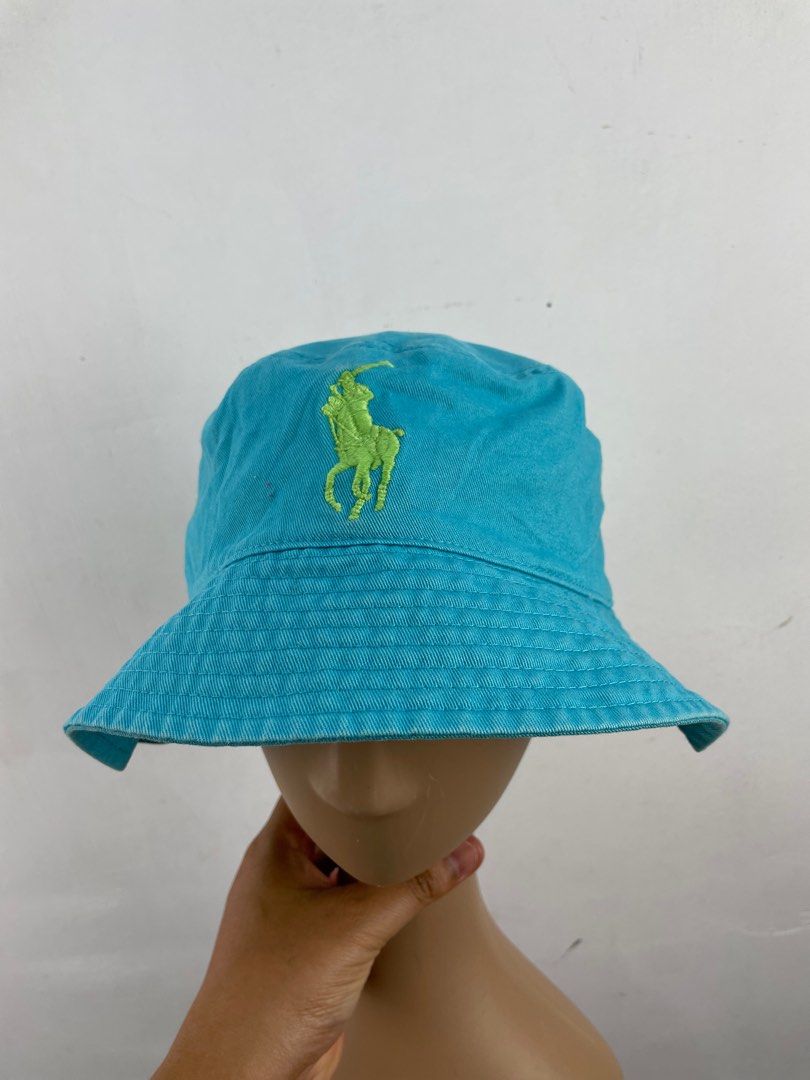 Polo Ralph Lauren Bucket Hat Big Logo Baby Blue Men s Fashion Watches Accessories Cap Hats on Carousell