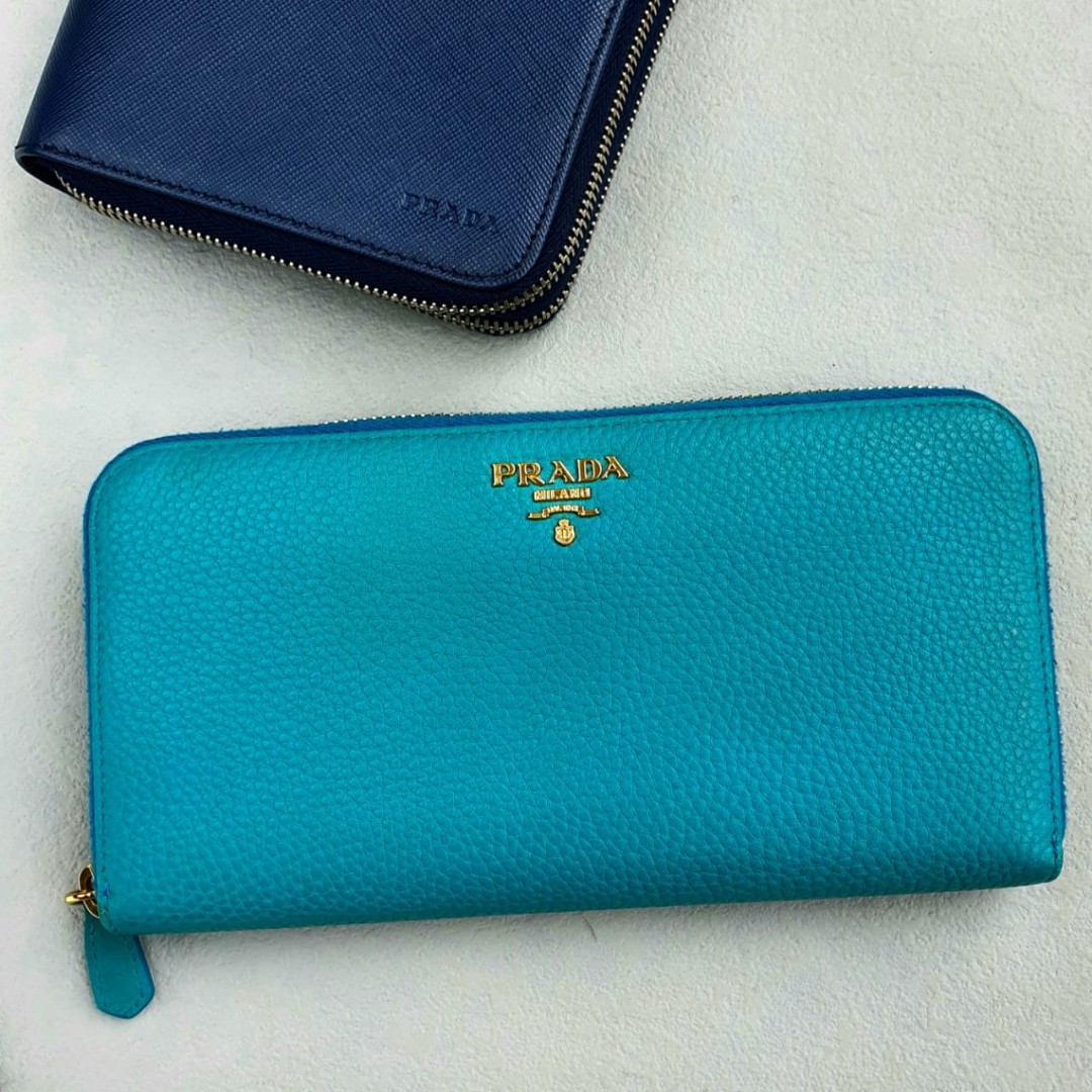 Prada Ruffled Handbag (Royal Blue), Luxury, Bags & Wallets on Carousell