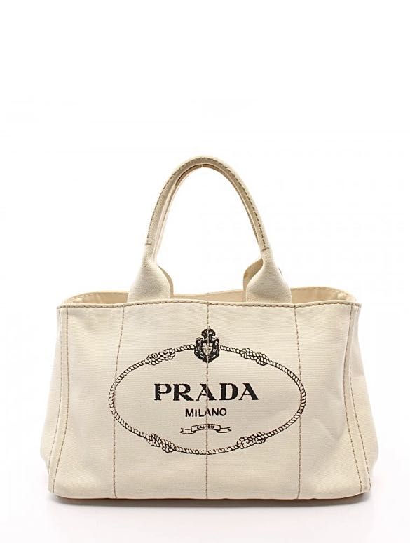 Pre-loved Prada Canvas Tote Bag, Luxury, Bags & Wallets on Carousell