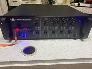 PureResonance Audio Power Amplifier RZMA 120BT Zone Mixer Amplifier from USA 120volts