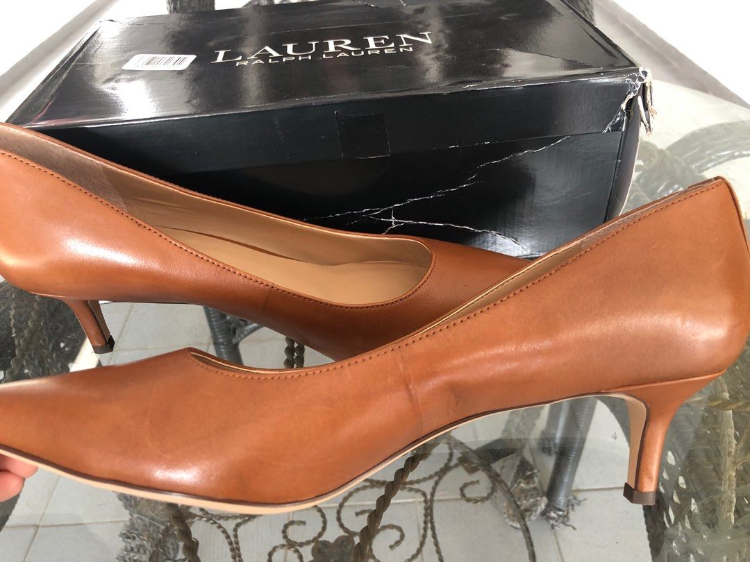 Ralph Lauren Adrienne Leather Pump, Women's Fashion, Footwear, Heels on  Carousell