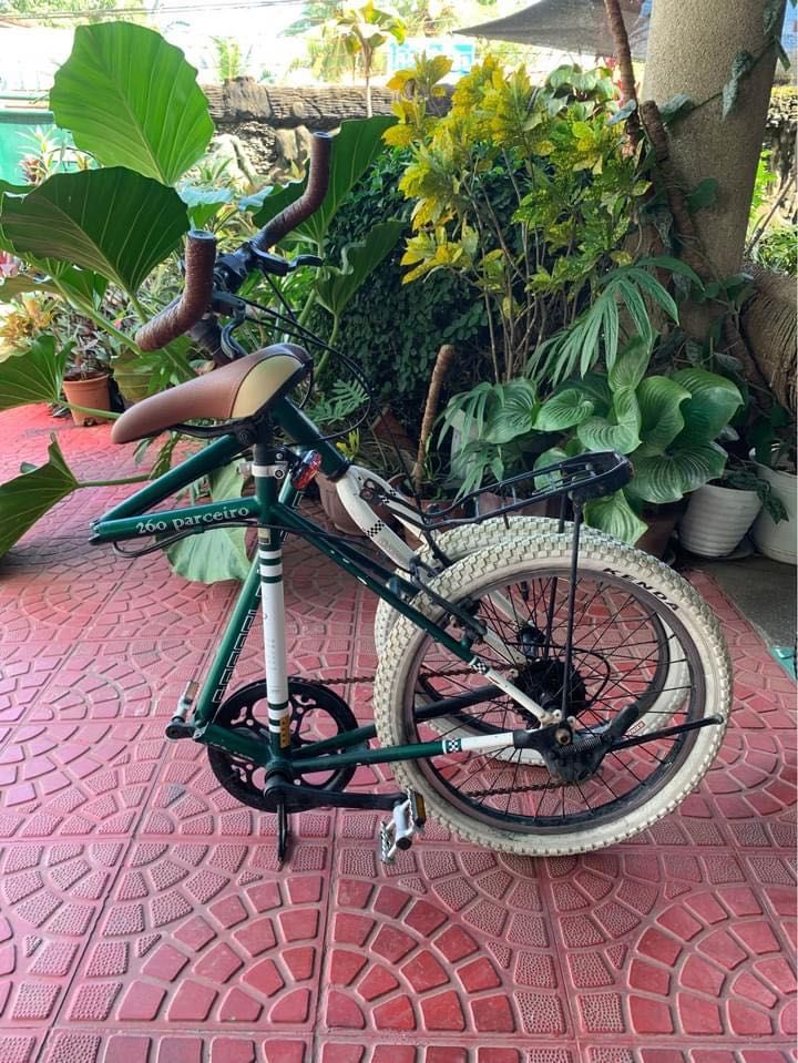 Rare 'folding' Minivelo: Doppelgänger 260 Parceiro British Green