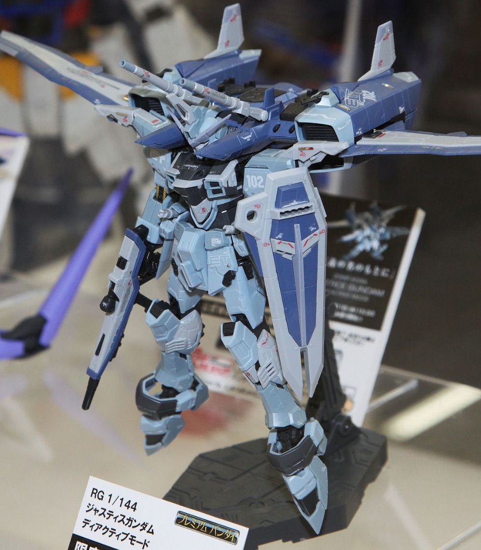 [Ready Stock] Bandai RG 1/144 ZGMF-X09A JUSTICE GUNDAM DEACTIVE MODE (Category: Gundam Model Kits) located in Singapore. Submitted by ponchelley (Listing ID 1221976436, Image 3). Description: Ready stock Meetup only.