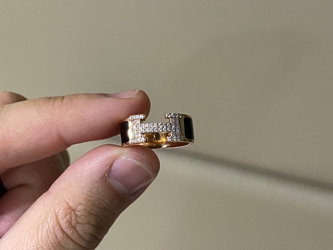 Gold hermes sale ring