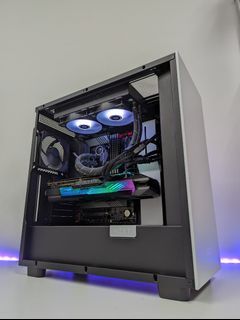 RYZEN 7 5800X + RTX 4080 16G GDDR6X Custom Computer - Pair your custom computer with razer logitech secretlab peripherals. Upgrade your cpu to amd ZEN 4 Intel 13th Gen gpu to RTX AMD RX graphics card. SG DIY Gaming PC