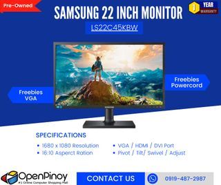 Samsung 22 Inch Monitor LS22C45 | Pre-Owned