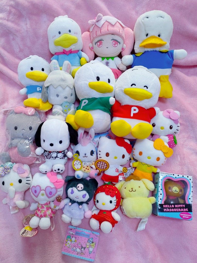 sanrio plushies (Category: Plushies & Soft Toys) located in Santa Maria. Submitted by mitchxoxo (Listing ID 1221936531, Image 1). Description: ✿pm for their price ✿strictly 1 day reservation ✿no cancellation ✿no shopee check out.
