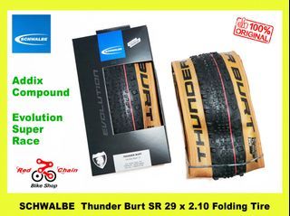 SCHWALBE THUNDER BURT SUPER RACE 29 x 2.10, Evolution Addix Speed, TR Folding Tire for MTB