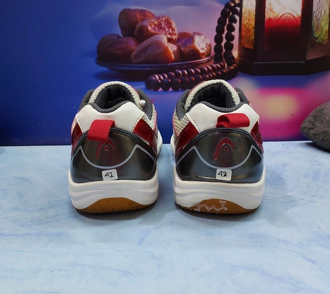 Sepatu Badminton Head 932BRU1674 CXG Comfort Grid White/Red ukuran 42 ...