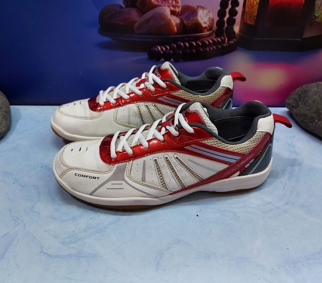 Sepatu Badminton Head 932BRU1674 CXG Comfort Grid White/Red ukuran 42 ...