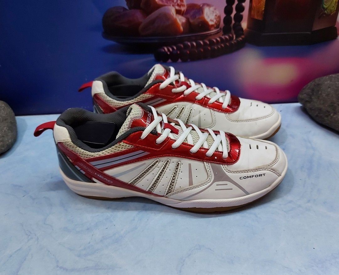 Sepatu Badminton Head 932BRU1674 CXG Comfort Grid White/Red ukuran 42 ...