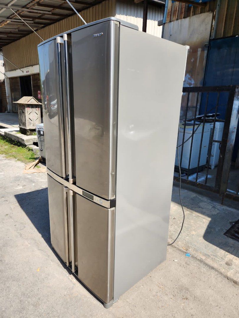 sharp fridge 4 door 605litr, TV & Home Appliances, Kitchen Appliances
