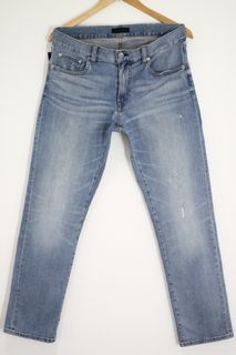 Size 31 Original UNIQLO Slim Straight Ripped Jean.