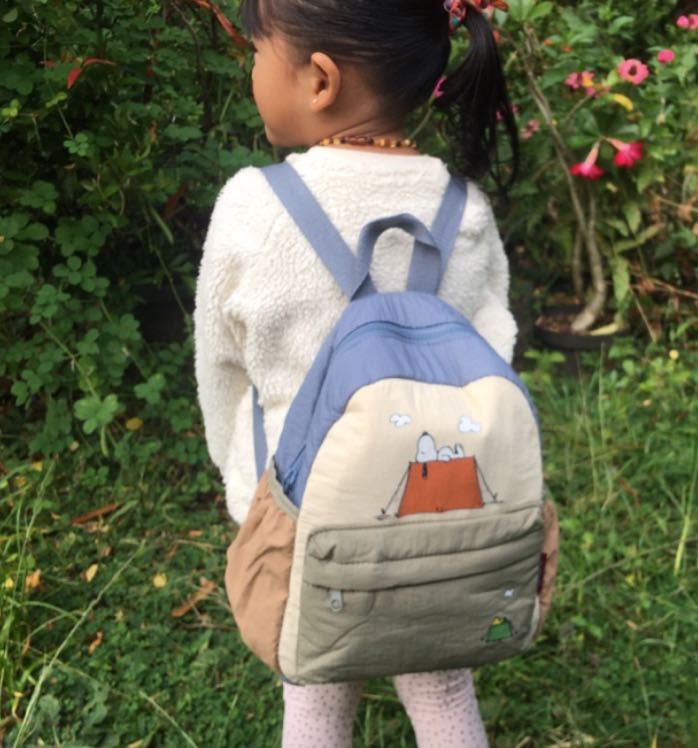 Zara top snoopy backpack
