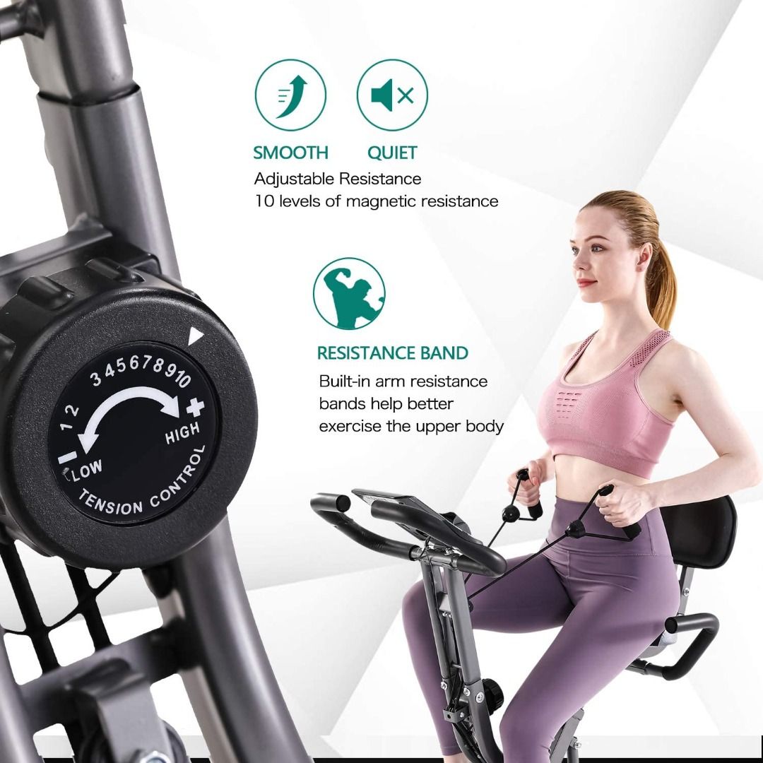 Used folding exercise bike deals