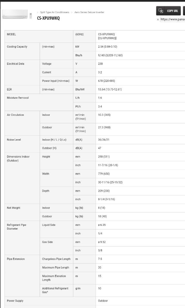 Split Type Aircon Inverter, TV & Home Appliances, Air Conditioning and
