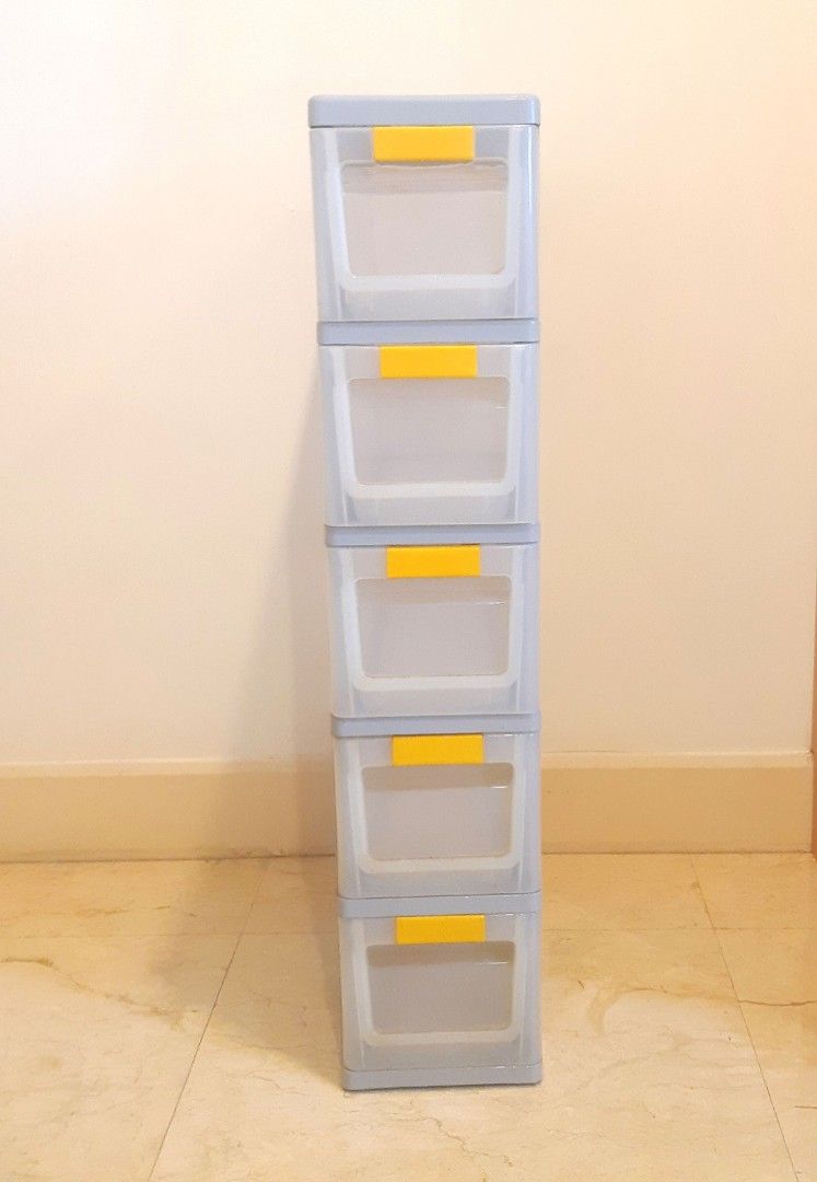 Large Storage Drawers 5 tiers, Furniture & Home Living