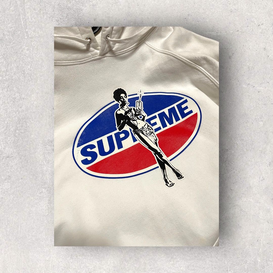 Supreme Hysteric Glamour Hoodie White Hoodie Pria Supreme
