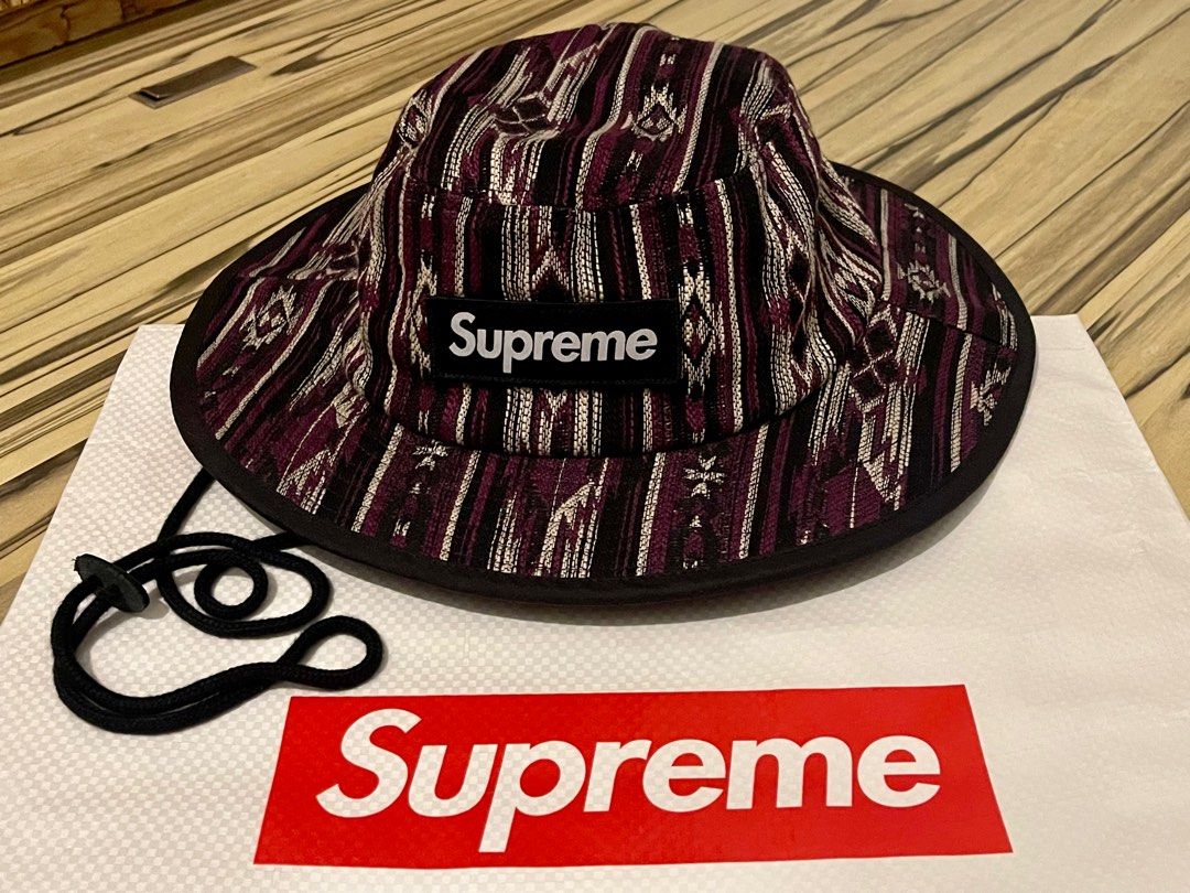 Supreme Woven Pattern Boonie in Purple, 漁夫帽bucket hat (M/L