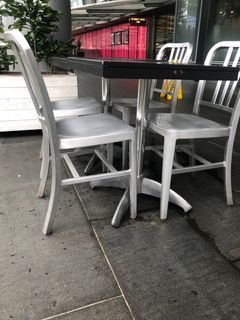 Cafe Table + chairs outdoor