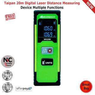 Taipan 20m Digital Laser Distance Measuring Device Multiple Functions