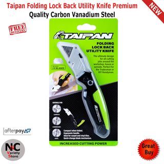 Taipan Folding Lock Back Utility Knife Premium Quality Carbon Vanadium Steel