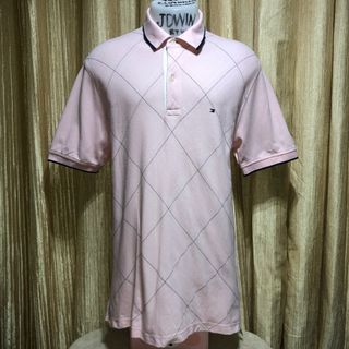 TOMMY HILFIGER CLASSIC MEN’S POLO SHIRTS PINK (Please view all photos and read description)