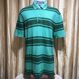 TOMMY HILFIGER CLASSIC MEN’S POLO SHIRTS STRIPES (Please view all photos and read description)