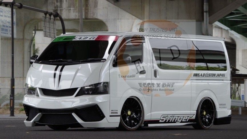 Toyota Hiace Stinger Bodykit Car Accessories Accessories on