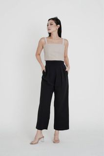 TPZ Geon straight cut crop top in oat, size M