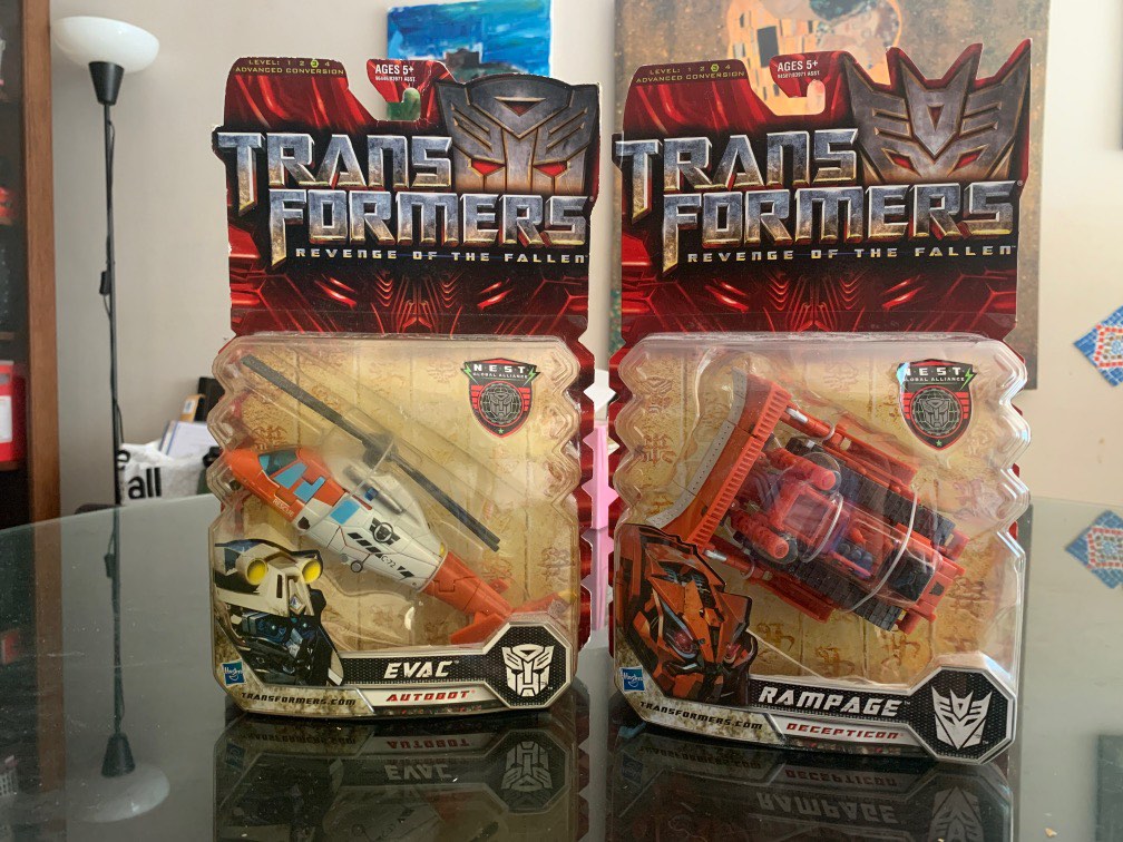 Transformers Revenge Of The Fallen NEST Alliance Evac and Rampage (Red
