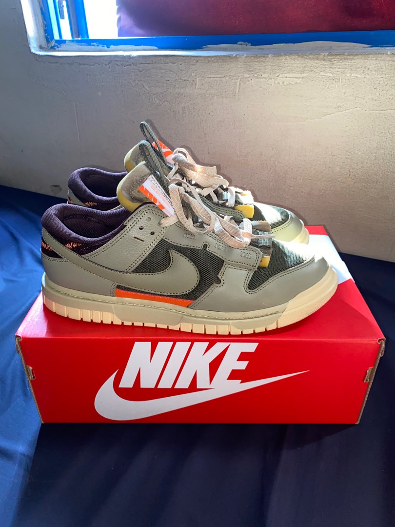 UK9 NIKE AIR DUNK JUMBO REMASTERED MEN OLIVE, Men's Fashion, Footwear ...